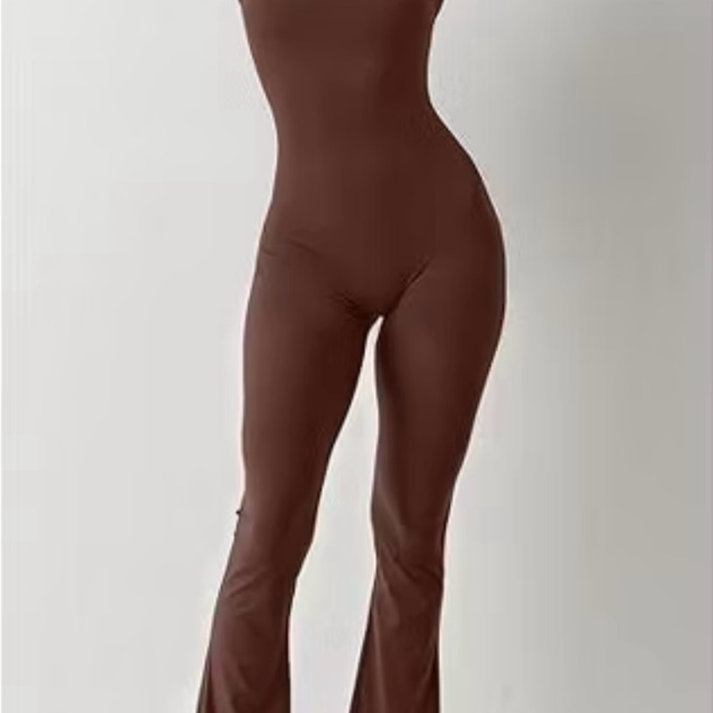 Wild Fable Gray Jumpsuit with Flared Legs